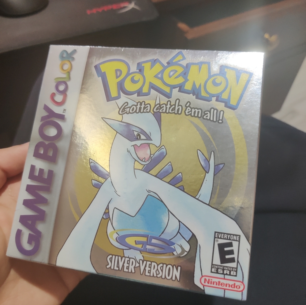 Sealed Pokemon Silver genuine with Nintendo stamp has dent see pictures